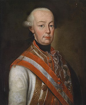 Kaiser Leopold II in Feldmarschallsuniform c1790