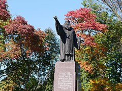 Statue à Bound Brook, New Jersey.