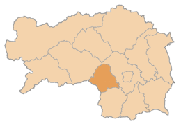 Distret de Voitsberg - Localizazion