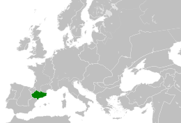 Regno d'Aragona - Localizzazione
