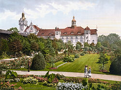 Polski: Park Zdrojowy - ogród różany ~1900 English: Kursaal Convention Centre - Rose Garden ~1900 Deutsch: Kurhaus Rosengarten ~1900