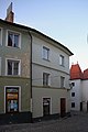 Čeština: Dům č. 17, Kostelní náměstí v Prachaticích, jižní Čechy. English: House no. 17, Kostelní Square in Prachatice, South Bohemian Region, Czechia.