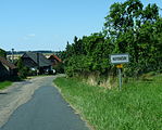 Čeština: Začátek vsi Kotoučov, část obce Bohdaneč v okrese Kutná Hora. English: Municipal border sign in the village of Kotoučov, Kutná Hora District, Central Bohemian Region, Czech Republic.