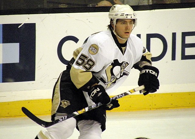 Letang with the Penguins in February 2008