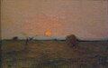 Léonard Jarraud : Coucher de soleil (15,5 x 23 cm), non daté. Musée d'Angoulême, Charente (France).