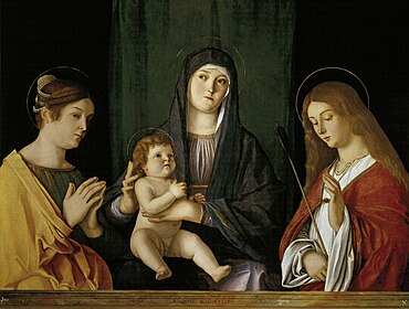 La Virgen y el Niño entre dos santas (Giovanni Bellini).jpg