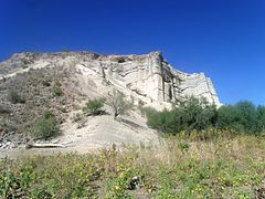 Sandstone cliffs at Lake Pleasant Regional Park.