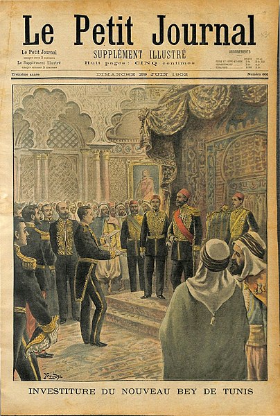 File:Le Petit Journal 1902 - Investiture du Bey de Tunis par Stephen Pichon.jpg