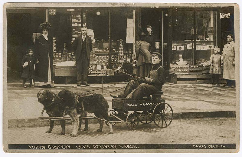 File:Leo's Yukon Grocery delivery wagon, circa 1910 (MOHAI 11926).jpg