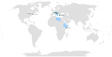 Map of the Italian-speaking world Linguistic map of the Italian language.svg