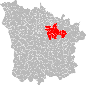 Standort der Gemeinde der Gemeinden der Region Corbigeois