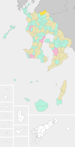 File:Location of Yamano, Kagoshima, Japan.svg