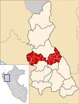Location of the province Chota in Cajamarca.svg