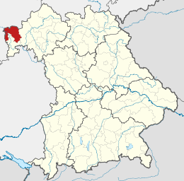 Circondario di Aschaffenburg – Localizzazione