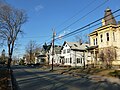 Looking north along Wilder Street from Princeton Boulevard intersection in Lowell, Massachusetts. The properties at right are near the south end of Wilder Street Historic District, a historic district located at 284 through 360 Wilder Street that was added to the National Register of Historic Places in 1995.