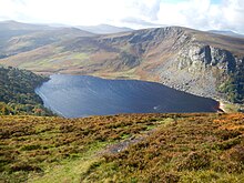 View into Lough Tay and Luggala from the J.B. Malone stone