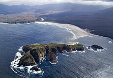 Louisa Island and Louisa Bay, Southwest National Park, Tasmania, Australia