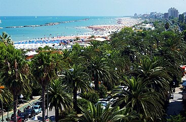 Front de mer de San Benedetto del Tronto.