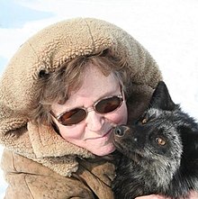 Lyudmila Trut with domesticated fox.jpg