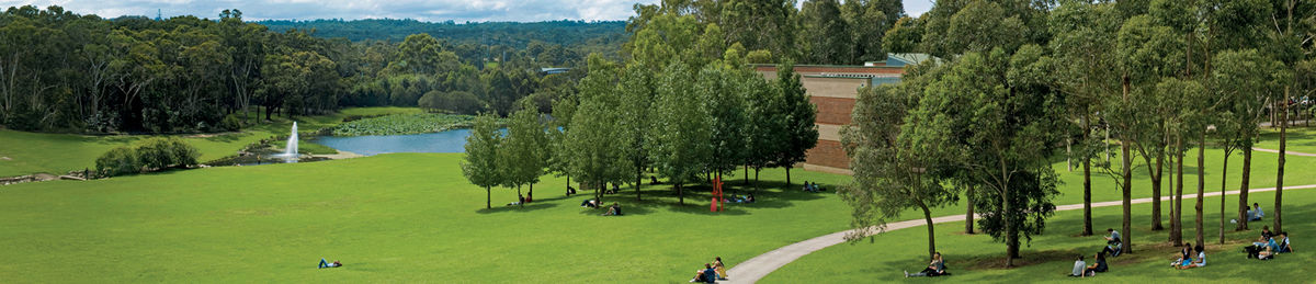 University Lake, a popular spot for students
