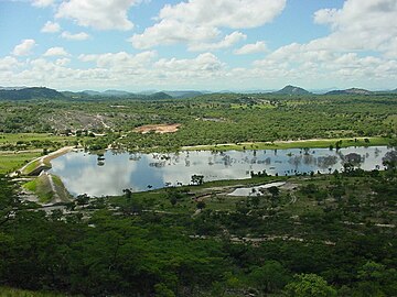 Lake at Mother of Peace orphanage in the Eastern Highlands