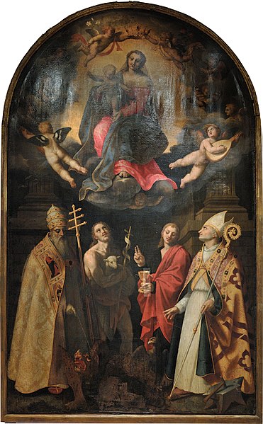 File:Madonna con Gesù Bambino in Gloria e Santi (Stellaert Marten,1568, Museo Diocesano e Capitolare di Terni).jpg