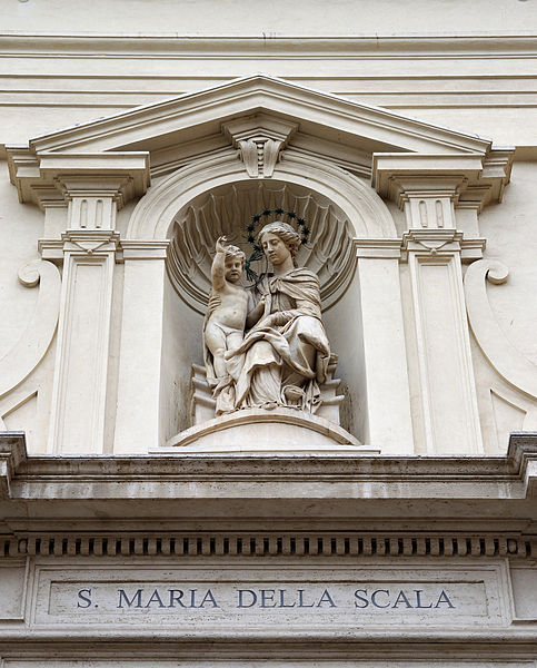 File:Madonna with child on Santa Maria della Scala (Rome).jpg