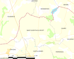 Poziția localității Saint-Quentin-du-Dropt
