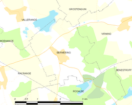 Mapa obce Bermering