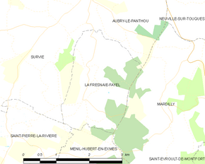 Poziția localității La Fresnaie-Fayel