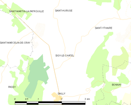 Mapa obce Sigy-le-Châtel