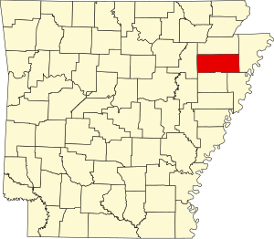 Arkanzas xaritasi, Poinsett County