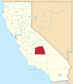 Map of California highlighting Tulare County.svg