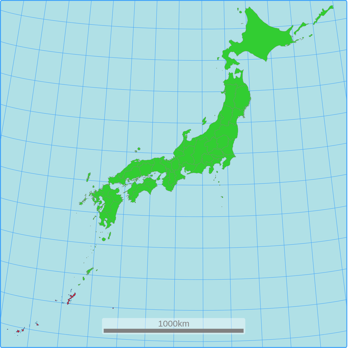 Map Of Japan And Okinawa Okinawa Prefecture   Wikipedia