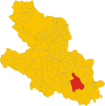 Collocatio finium Municipii in Provincia Aquilana.