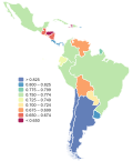 Miniatura para Lista de países da América Latina por IDH