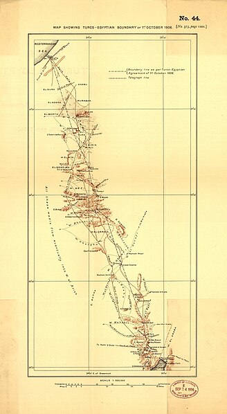 File:Map showing Turco-Egyptian Boundrary of 1st October 1906.jpg