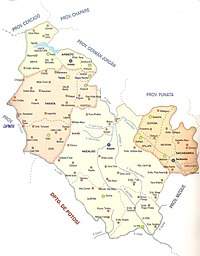 Political map of Esteban Arce Province Mapa Politico Prov. Esteban Arce.jpg