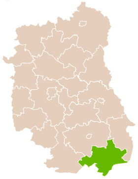 Localisation de Powiat de Tomaszów Lubelski