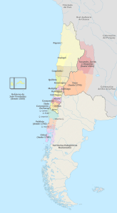 Mapa dels corregiments colonials de Xile, 1776