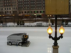 Entretien de la patinoire.