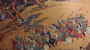 Ming dynasty mounted mace bearers and halberdiers