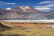 Miscanti Lagoon, San Pedro de Atacamatik gertu.