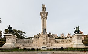Monumento a la Constitución de 1812 en Cádiz, España