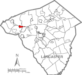Mount Joy, Lancaster County Highlighted.png