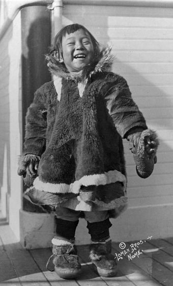 "Mugpi", the three-year-old child who with her family survived the ordeal of the Karluk voyage.