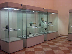 Vitrinas del museo