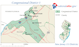 <span class="mw-page-title-main">New Jersey's 1st congressional district</span> U.S. House district for New Jersey