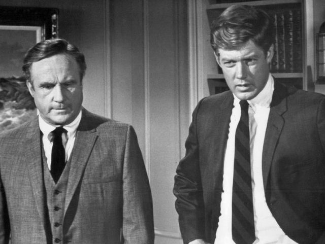 Warden (left) as Mike Haines with Frank Converse as Det. Johnny Corso in ABC's N.Y.P.D. (1968)