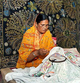 <span class="mw-page-title-main">Kantha</span> Type of embroidery